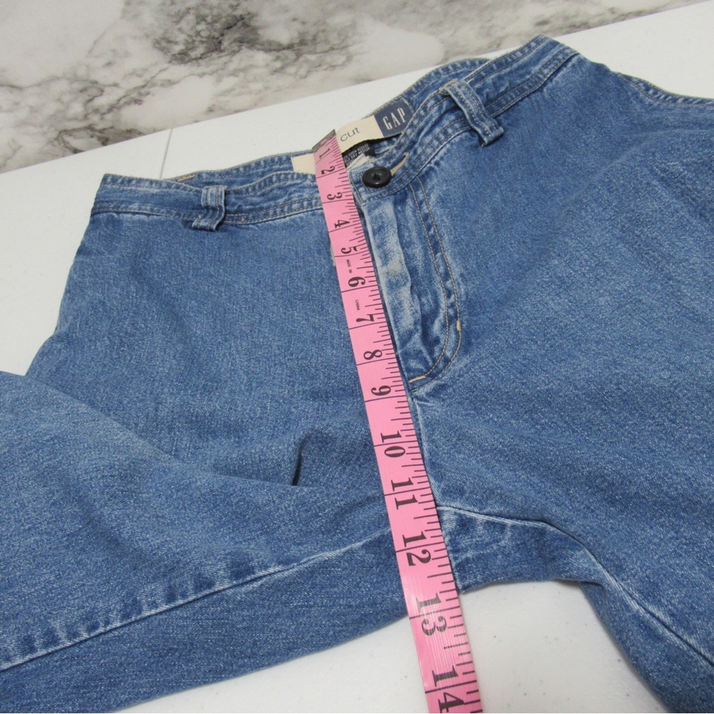 Gap Y2K Vintage Retro Cut Denim Capri Jeans Size 4 - Picture 13 of 17